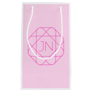 Snyggt monogram, hip logotyp stil   Rosa & Magenta