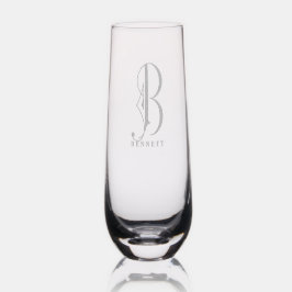 Snyggt Monogram - initialt B, redigerbart Namn