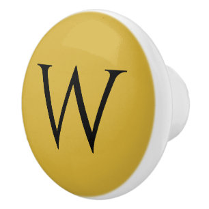 Snyggt Monogram M Guld keramiska möbler Knob Knopp