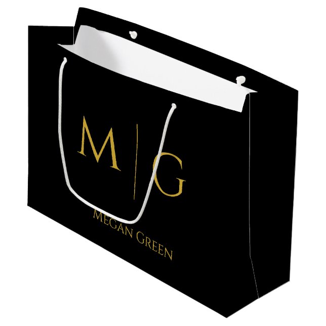 Snyggt monogram med personligt namn (Framsidan Vinklad)