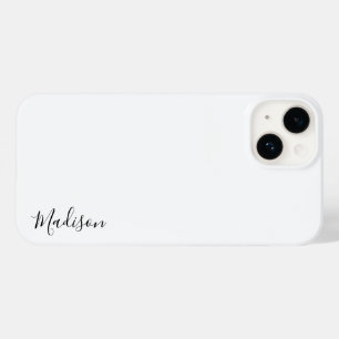 Snyggt Monogram Modern Minimalist White Script