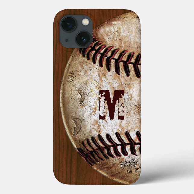 Snyggt monogram, numrerade baseboll iPhone 6S-fodr (Baksida)