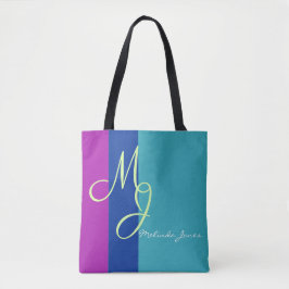 Snyggt Monogram Text Design Shopping bag Tygkasse