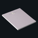 Snyggt Monogrammed Namn Chic Dusty Lilac Anteckningsblock<br><div class="desc">Snyggt Monogrammed Namn i Dusty Lilac-Anteckningsblocket</div>