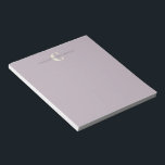 Snyggt Monogrammed Namn Chic Dusty Lilac Anteckningsblock<br><div class="desc">Snyggt Monogrammed Namn i Dusty Lilac-Anteckningsblocket</div>