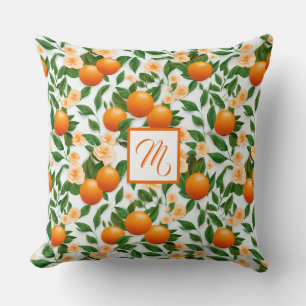 Snyggt Monogrammed Valencia Orange Decorative Kudde