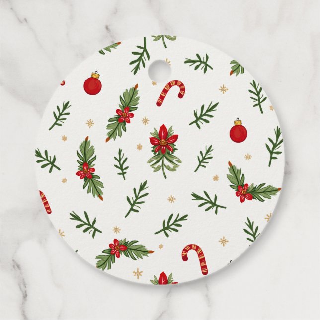 Snyggt Mönster Märkre Gåvor Etiketter (Baksida)