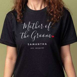 Snyggt Mor i Groom Bröllop T Shirt