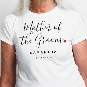 Snyggt Mor i Groom Bröllop T Shirt