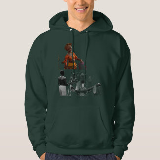 "Snyggt Mörk grönt T-Shirt Hoodie - Comfortable