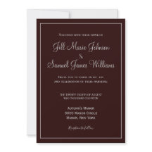 Snyggt Mörk Plum och Grått Bröllop