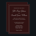 Snyggt Mörk Plum och Grått Bröllop Inbjudningar<br><div class="desc">Bröllopsinbjudningar som är så vackra och snyggt,  den här utformningen har ett system för plommon och grått färg.  Du kan enkelt fylla i mallar genom att välja mellan olika former och stilar.  Anpassa din i dag!</div>