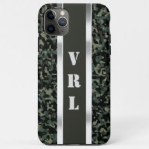 Snyggt mörkgrönt kamouflage iPhone 11 Pro Max-fodr
