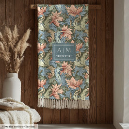 Snyggt Morris stil, anpassad namnpresentationsform Fleecefilt