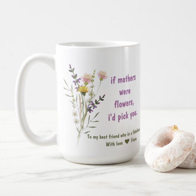 Snyggt mors dag-gåva mugg (Med munk)