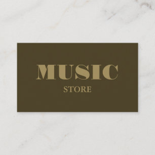 Snyggt Music Store Visitkort