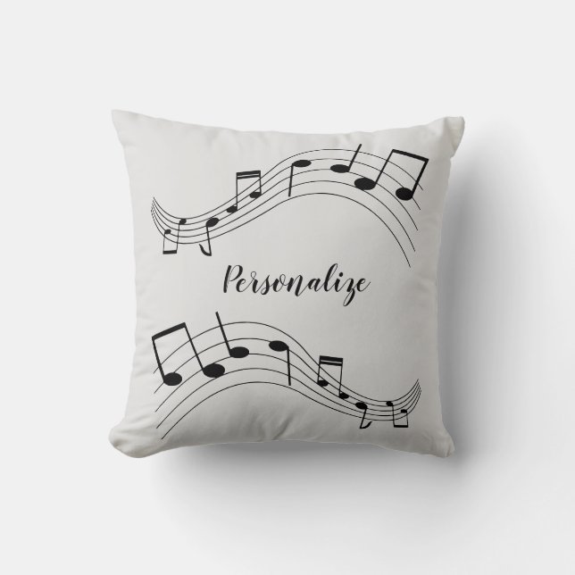 Snyggt Musik noter Trendig Coola Personlig  Kudde (Framsida)