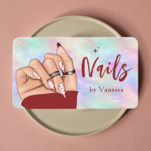 Snyggt Nail Artist Iridescent Opal Beauty Salon