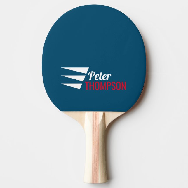 Snyggt Namn Blue Ping Pong Paddle Pingisracket (Framsidan)