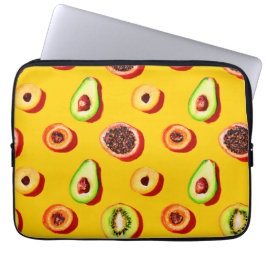 Snyggt Neon Fruits Mönster Laptop Fodral