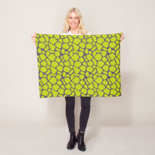 Snyggt Neon Lila Leopard Skriv ut animaliska Skins Fleecefilt