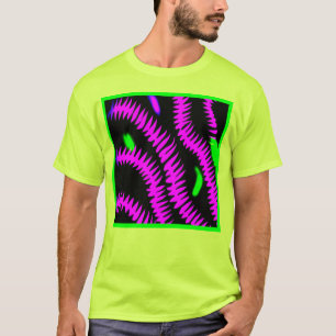 Snyggt Neon Mönster Art T Shirt