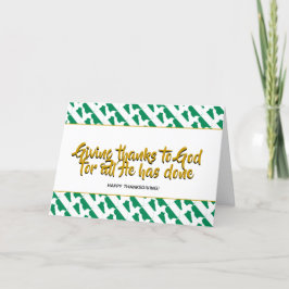 Snyggt NIGERIA Ge Tack THANKSGIVING Helgkort