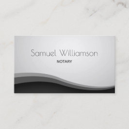 Snyggt Notary Public Professionell Grått Visitkort