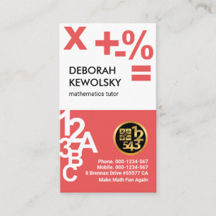 Snyggt Number Brev Bookkeeper Visitkort