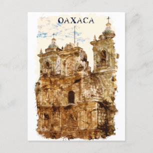 Snyggt Oaxaca Mexico Templo de Santo Domingo Vykort