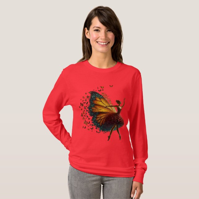 "Snyggt och bekväma Långärmader - Trendig T Shirt (Hel framsida)