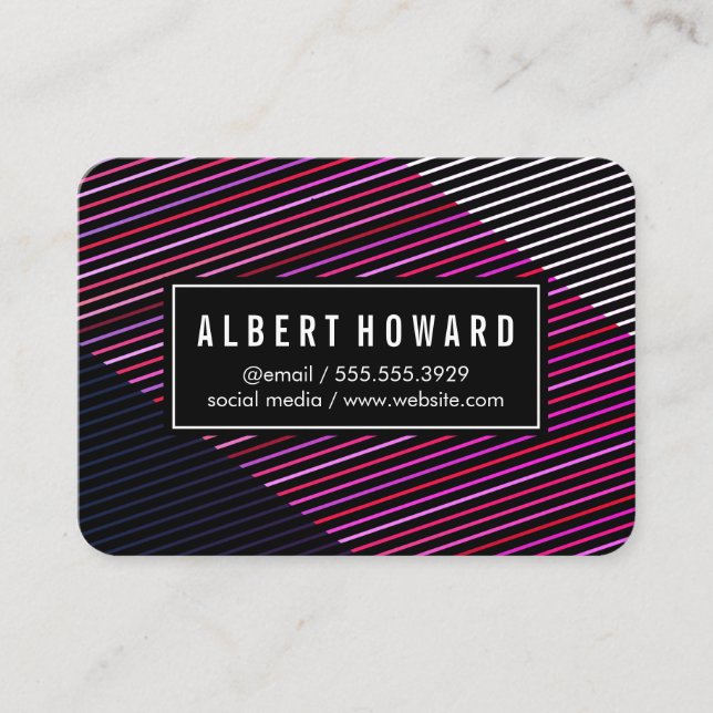 Snyggt och Contemporary Visitkort (Framsida)