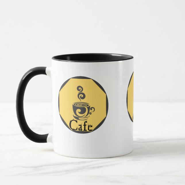 Snyggt och elegant kaffe mugg med underbar desi (Vänster)
