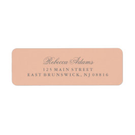 Snyggt och Elegant  Rosa Returadress Etikett