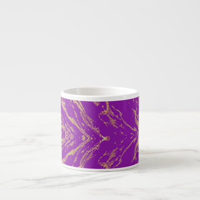 Snyggt och Elegent Golden Marble mönster Espressomugg (Framsidan)