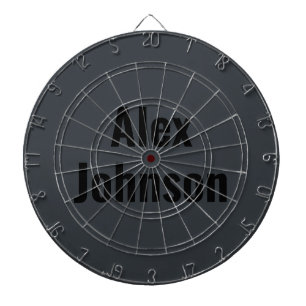 Snyggt och sofistikerat Onyx Black Monogram Darttavla