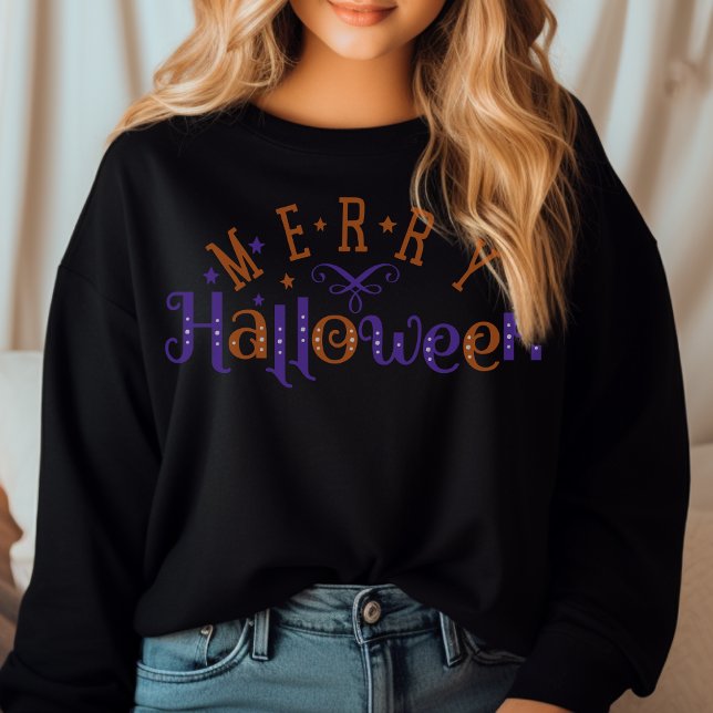 Snyggt och Trendig Merry Halloween T Shirt (Stylish and Trendy Merry Halloween Sweatshirt)