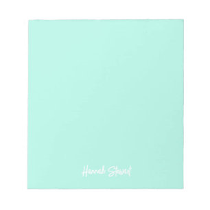 Snyggt och Trendig Mint Grönt minimalist Girly Anteckningsblock