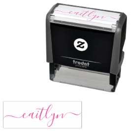 Snyggt och Trendig Rosa minimalist Girly Självfärgande Stämpel