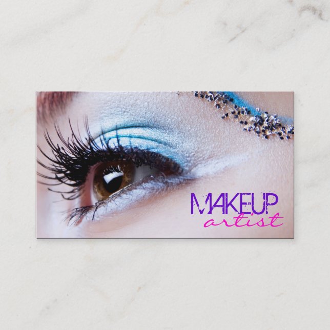Snyggt Öga Shadow - Makeup Artist Visitkort (Framsida)