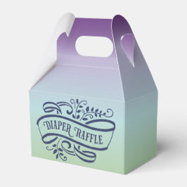 Snyggt Ombre Baby Shower Diaper Raffle Presentaskar