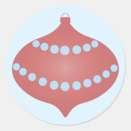 Snyggt ornament runt klistermärke