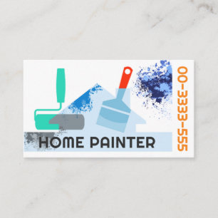 Snyggt Painter's Push Paint Stänk Visitkort