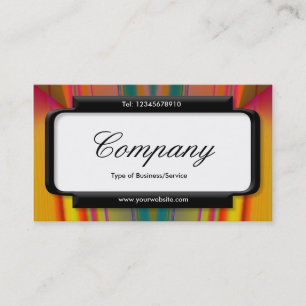 Snyggt Panel (Script font) - Abstrakt V Visitkort