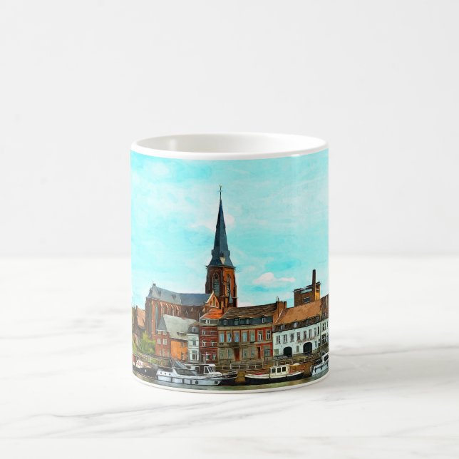 Snyggt panorama från Maastricht Kaffemugg (Center)