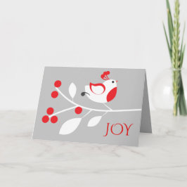 Snyggt Partridge Joy Jul Greeting Card Helgkort