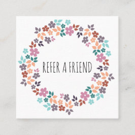 Snyggt Pastel Blommigt Hair Stylist Flower WAN Tidsbeställning Kort