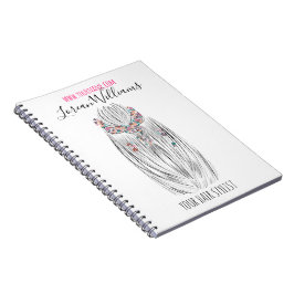 Snyggt Pastel Hair Stylist Braid Hairstyle Flower Anteckningsbok