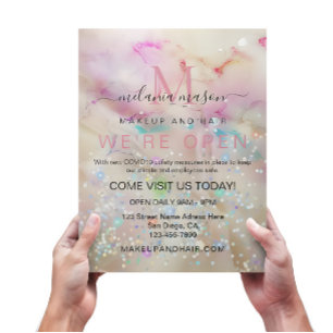 Snyggt Pastel Marcular Alcohol Bläck Elegant Glitt Flygblad