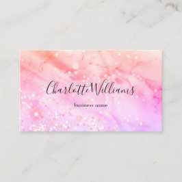 Snyggt Pastel Marcular Alcohol Bläck Elegant Glitt Visitkort